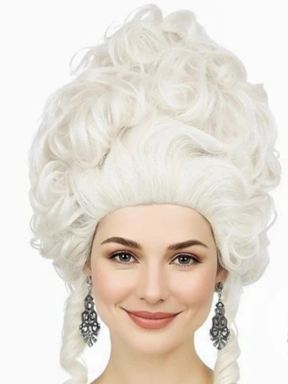 Bettecos Platinum Blonde Wig for Women 18th Century Colonial Style Costume Blond